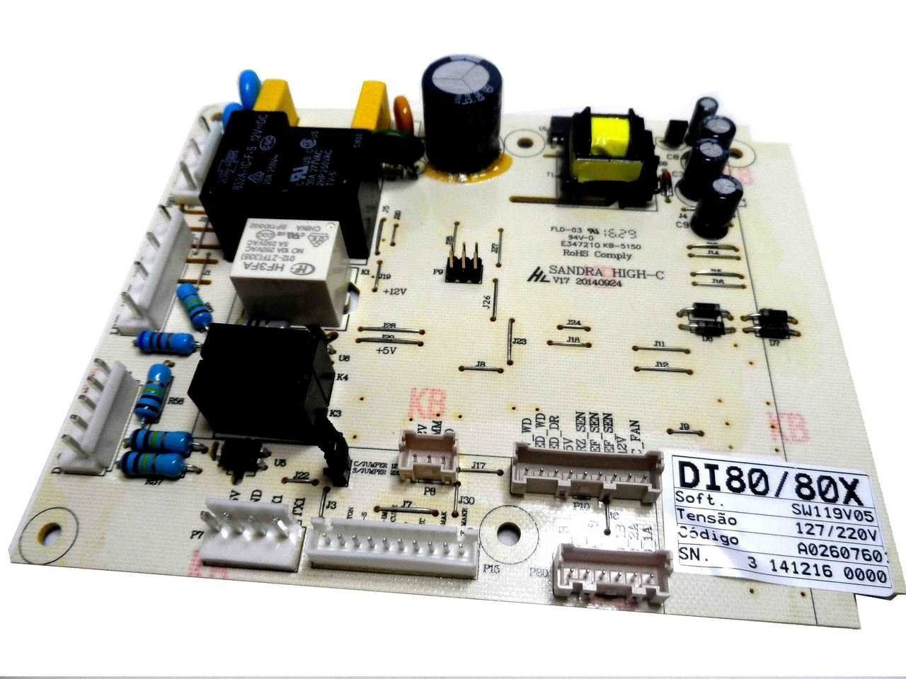 Placa Eletrônica Potência Refrigerador Electrolux  A02607601