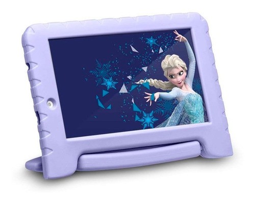Tablet Com Capa Multilaser Disney Frozen Plus 7 16gb Azul-claro Com Memória Ram 8gb