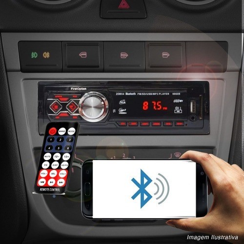 Auto Radio Mp3 Aux Fm Usb Sd Player Bluetooth  - First Option 6660