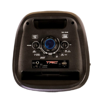 Caixa de Som Amplificada TRC 5540 Bluetooth USB iluminação Led Rádio FM 400W