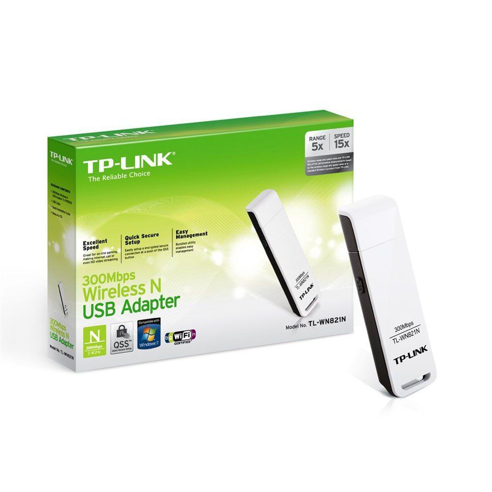 ADAPTADOR USB WI-FI TL-WN821N 300MBPS - TP-LINK - GAÚCHA DISTRIBUIDORA DE INFORMÁTICA