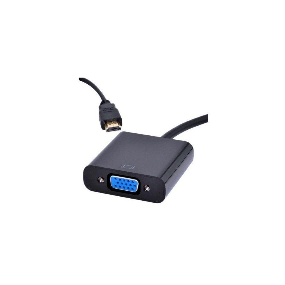 CABO ADAPTADOR VGA F/ HDMI M ADP-002BK - PLUS CABLE  - GAÚCHA DISTRIBUIDORA DE INFORMÁTICA