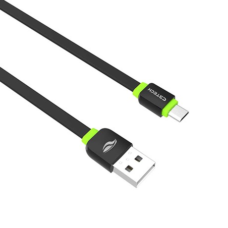 CABO USB-MICRO USB 2.0 1M CB-100BK PRETO - C3  - GAÚCHA DISTRIBUIDORA DE INFORMÁTICA