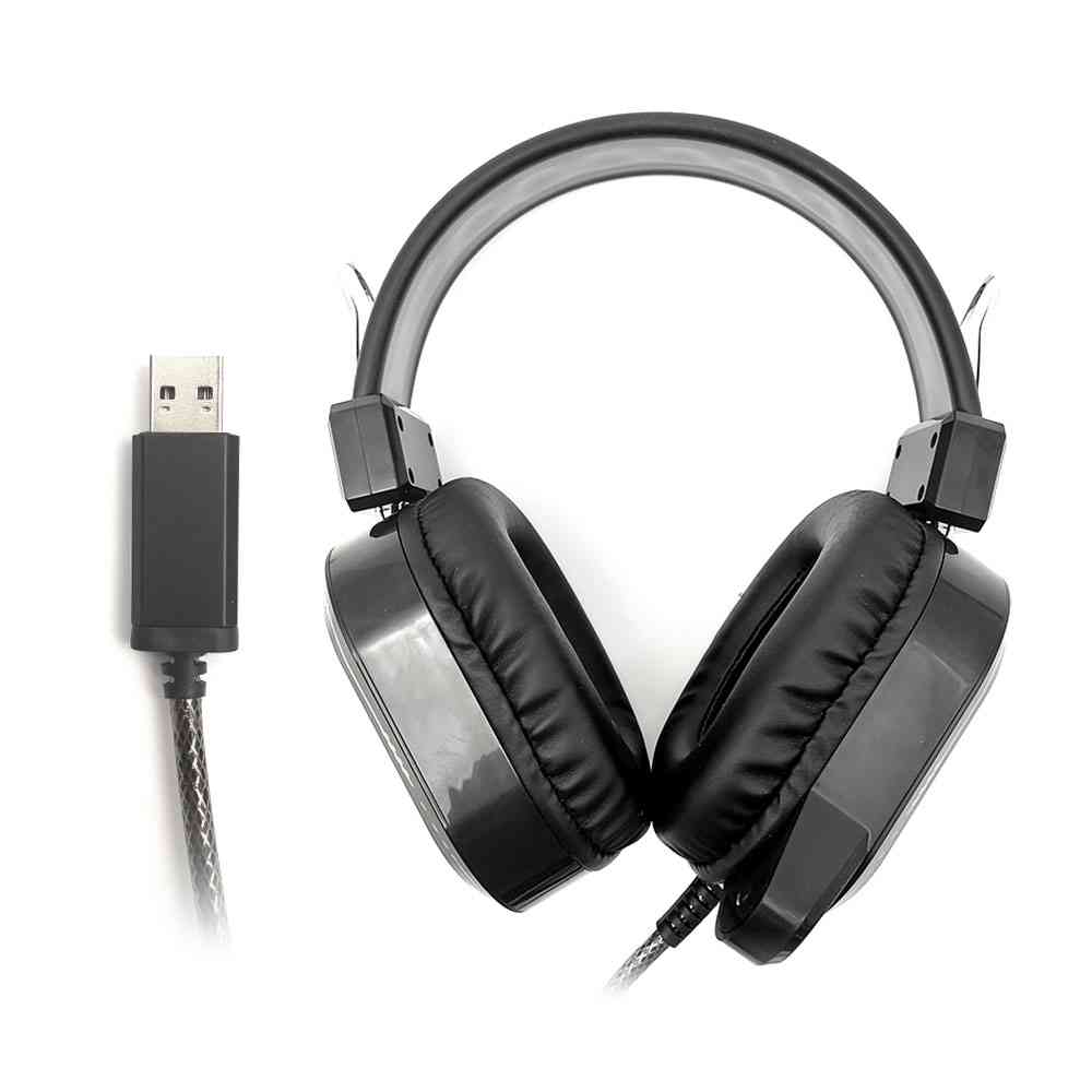 FONE HEADSET GAMER USB C/ MIC. CRANE PH-G320BK PRETO - C3 TECH  - GAÚCHA DISTRIBUIDORA DE INFORMÁTICA