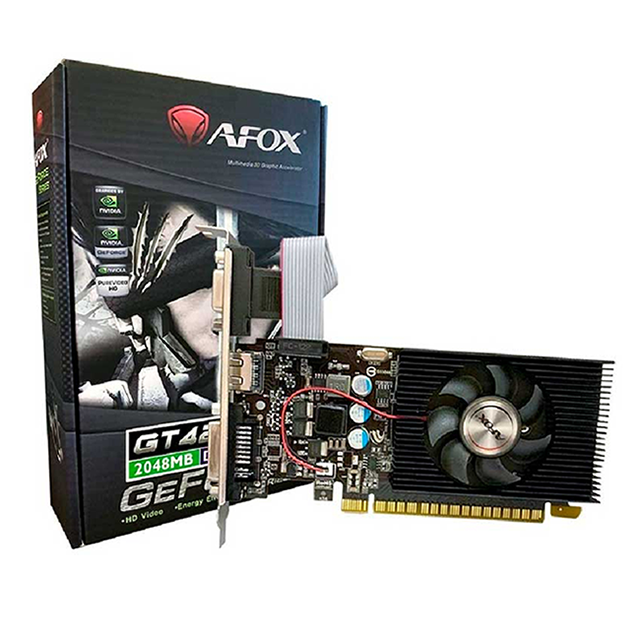 PLACA DE VÍDEO PCI-E GT420 4GB 128BITS DDR3 NVIDIA LP - AFOX  - GAÚCHA DISTRIBUIDORA DE INFORMÁTICA