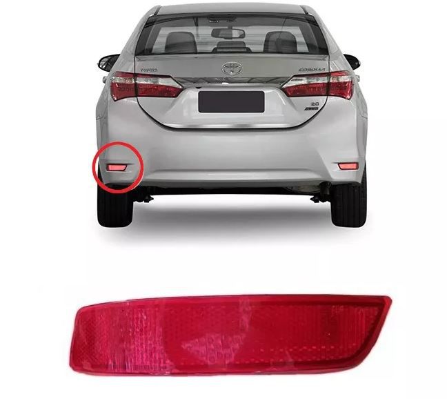 Refletor Parachoque Traseiro Toyota Corolla 2015 Em Diante - Esquerdo
