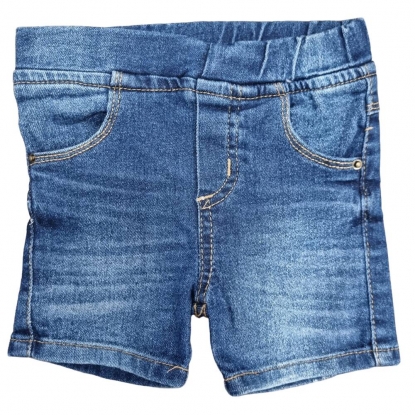 Bermuda Infantil Jeans Com Elástico