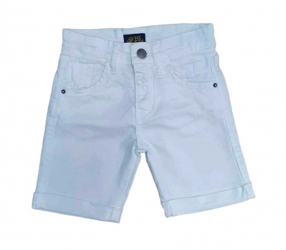 Bermuda Jeans Branca Infantil