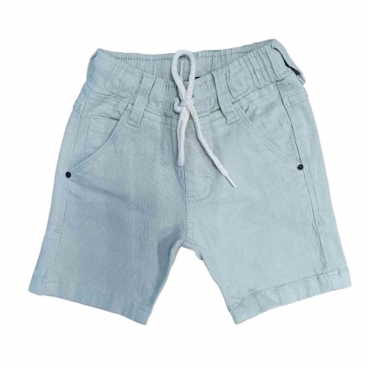 Bermuda Jeans Nude com Cordão Infantil