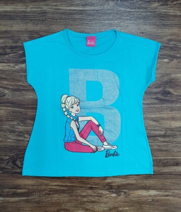 Blusinha Barbie Azul Infantil