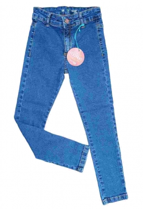 Calça Jeans Básica Lisa Infantil