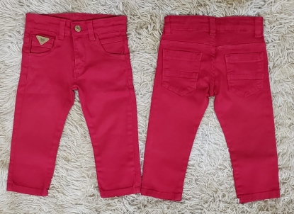 Calça Jeans Vermelho Cereja