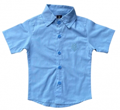 Camisa Curta Azul Infantil