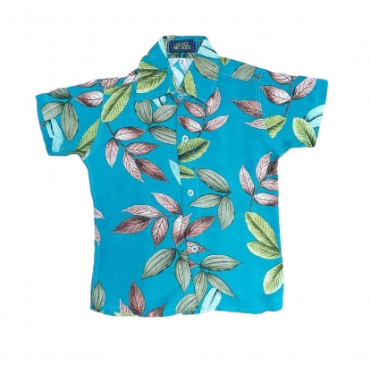 Camisa Floral Praia Verde Infantil