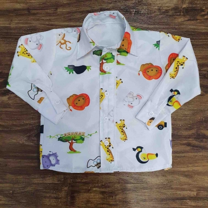 Camisa Manga Longa Safari Infantil