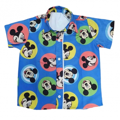 Camisa Mickey Colorida Infantil