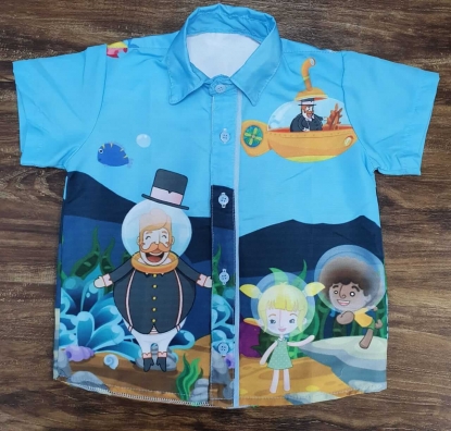 Camisa Bita Fundo do Mar Infantil