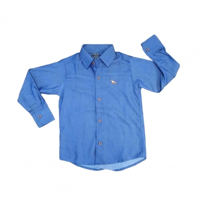 Camisa Social Azul Infantil