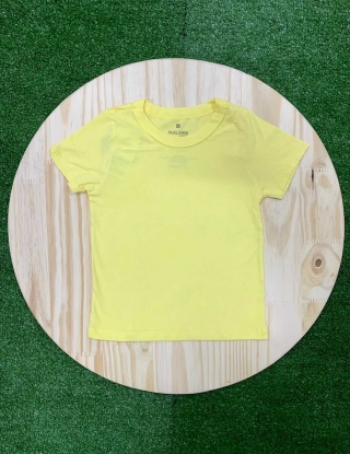 Camiseta Amarela Básica Infantil