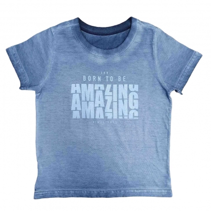 Camiseta Amazing Cinza Infantil