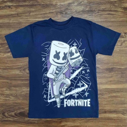 Camiseta Azul Fortnite Infantil