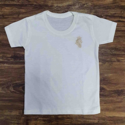 Camiseta Básica Off White Infantil