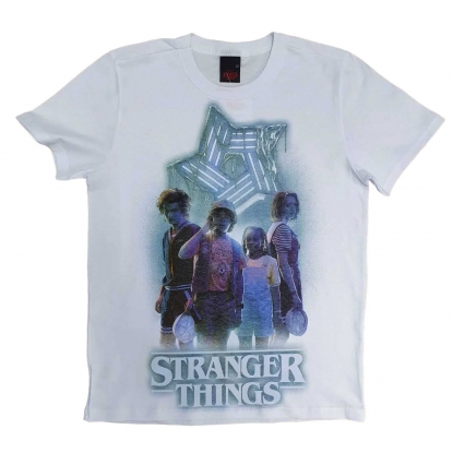 Camiseta Branca Stranger Things