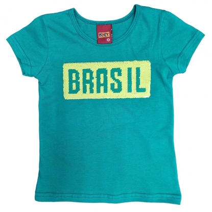 Camiseta Brasil Verde Infantil