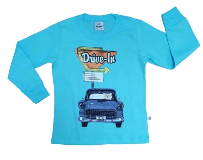 Camiseta Verde Drive-In Infantil