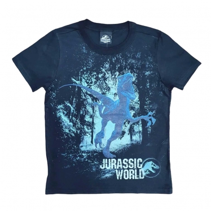 Camiseta Jurassic World Preta Infantil