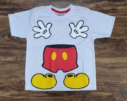 Camiseta Branca Mickey Infantil