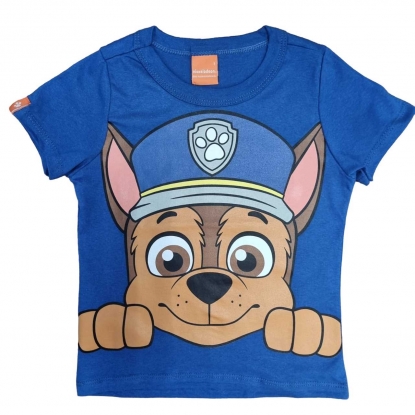Camiseta Parulha Police Officer Azul Infantil
