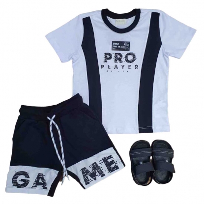 Camiseta Player com Bermuda Infantil