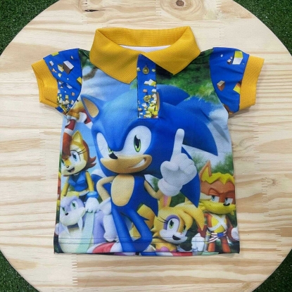 Camiseta Polo Sonic Infantil