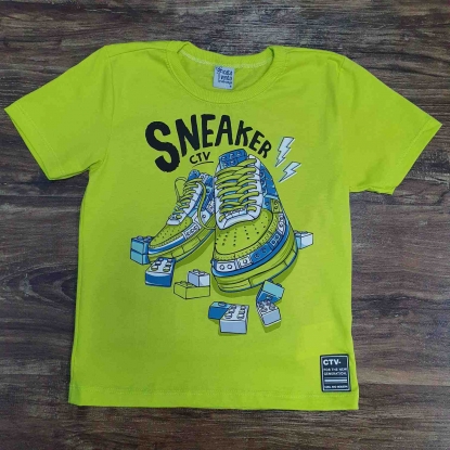 Camiseta Verde Sneaker Infantil