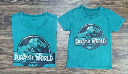 Camisetas Jurassic World Pai e Filho