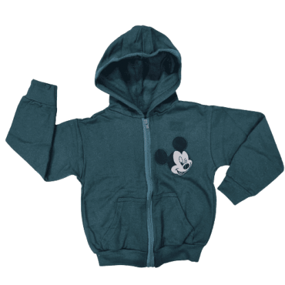 Jaqueta de Moletom Verde Mickey Infantil