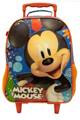 Mochila Rodinha Mickey Mouse Escolar Infantil