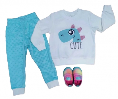 Pijama Cute Azul Infantil