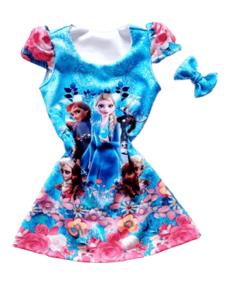 Vestido Temático Frozen Infantil