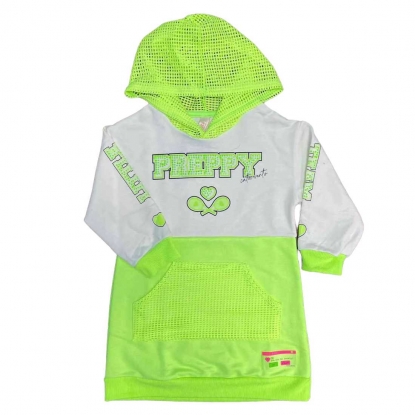 Vestido Verde Neon Preppy Infantil