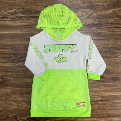 Vestido Verde Neon Preppy Infantil
