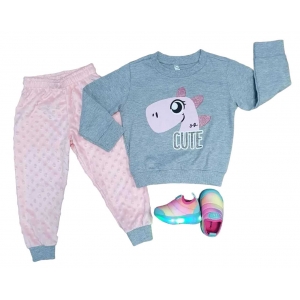 Pijama Cute Rosa Infantil