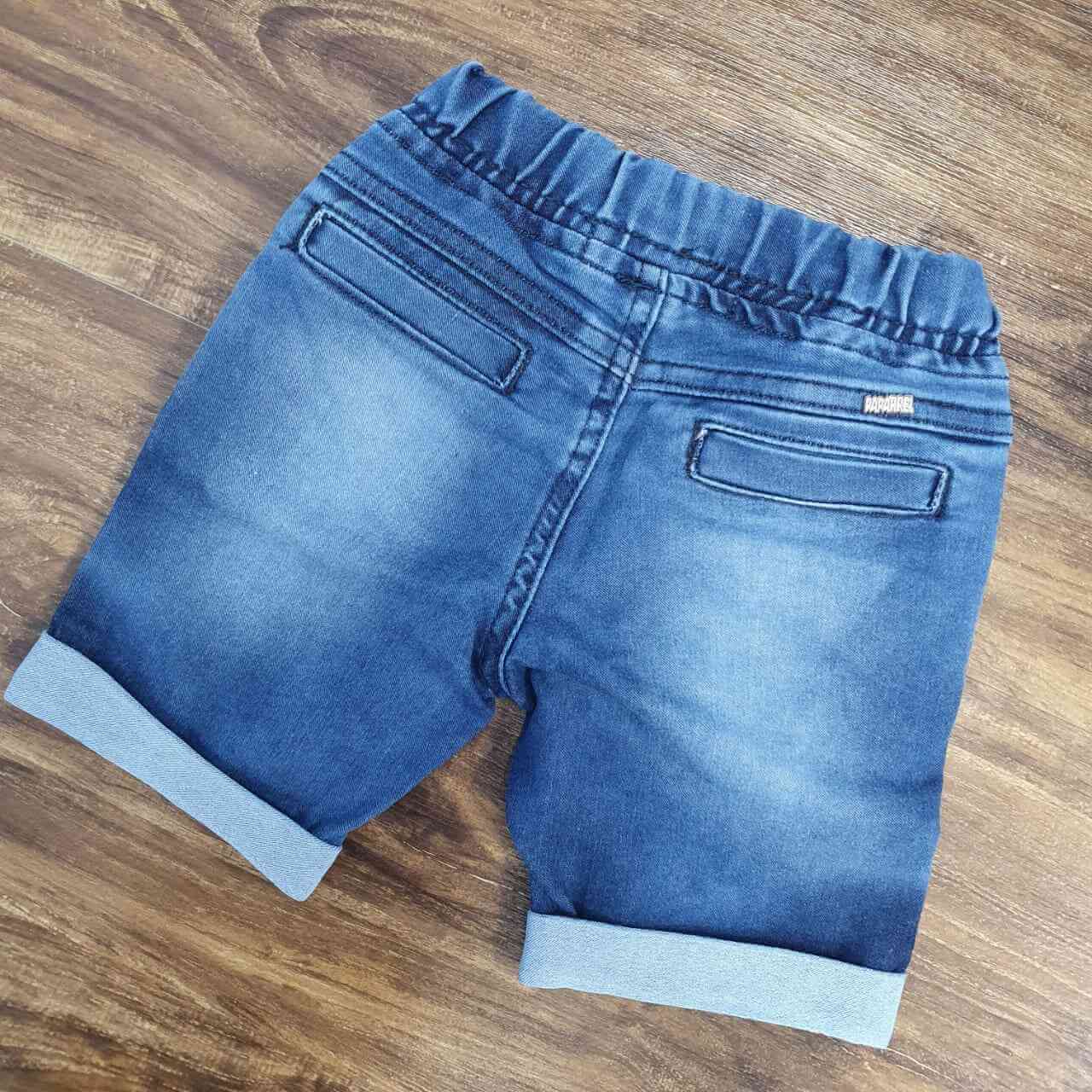 Bermuda Jeans Barra Dobrada Infantil