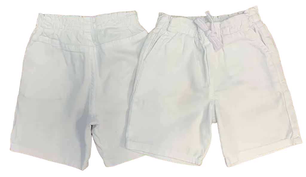 Bermuda Branco Jeans com cordão Infantil  - Lojinha da Vivi