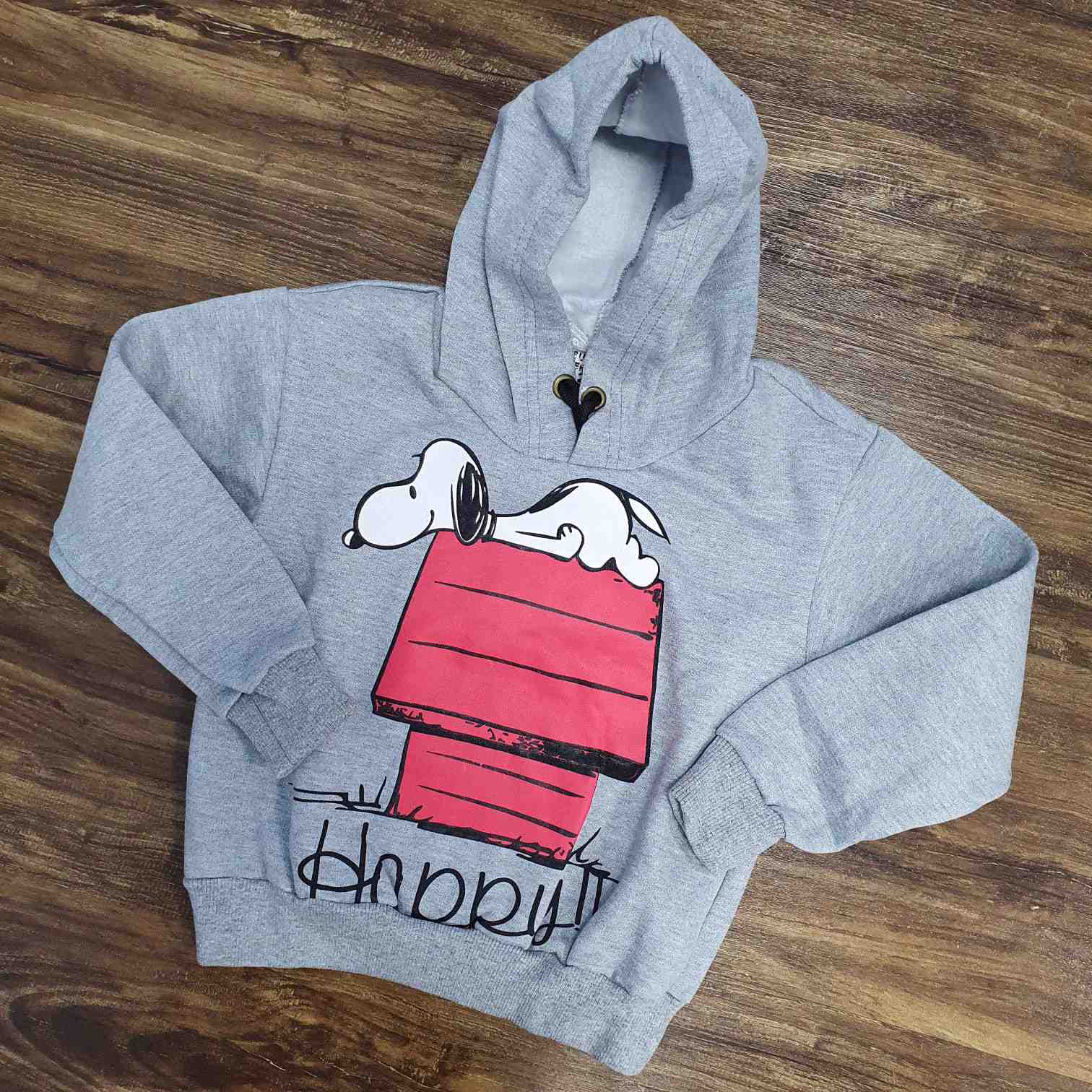 Blusa Cinza Happy Snoopy Infantil