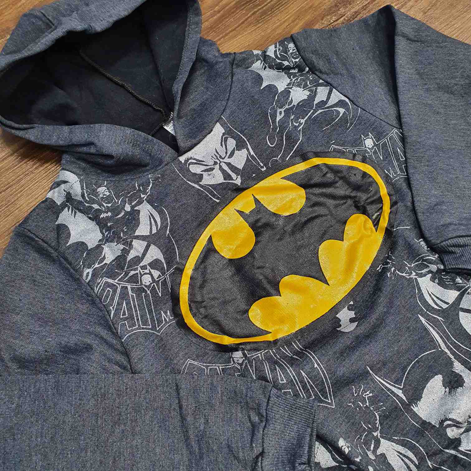 Blusa Moletom Cinza Batman Infantil