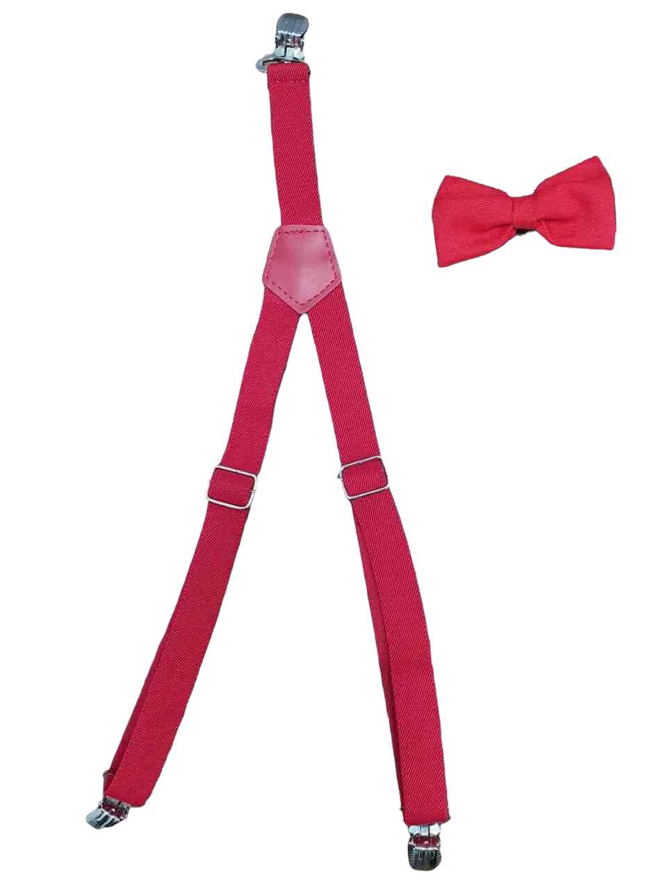 Calça Vermelha com Suspensório e Camisa Circo com Gravata  - Lojinha da Vivi