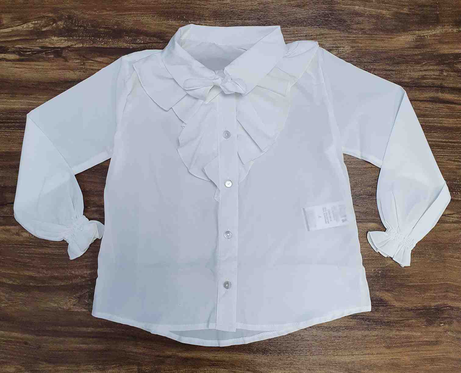 Camisa Branca com Saia Florida Infantil