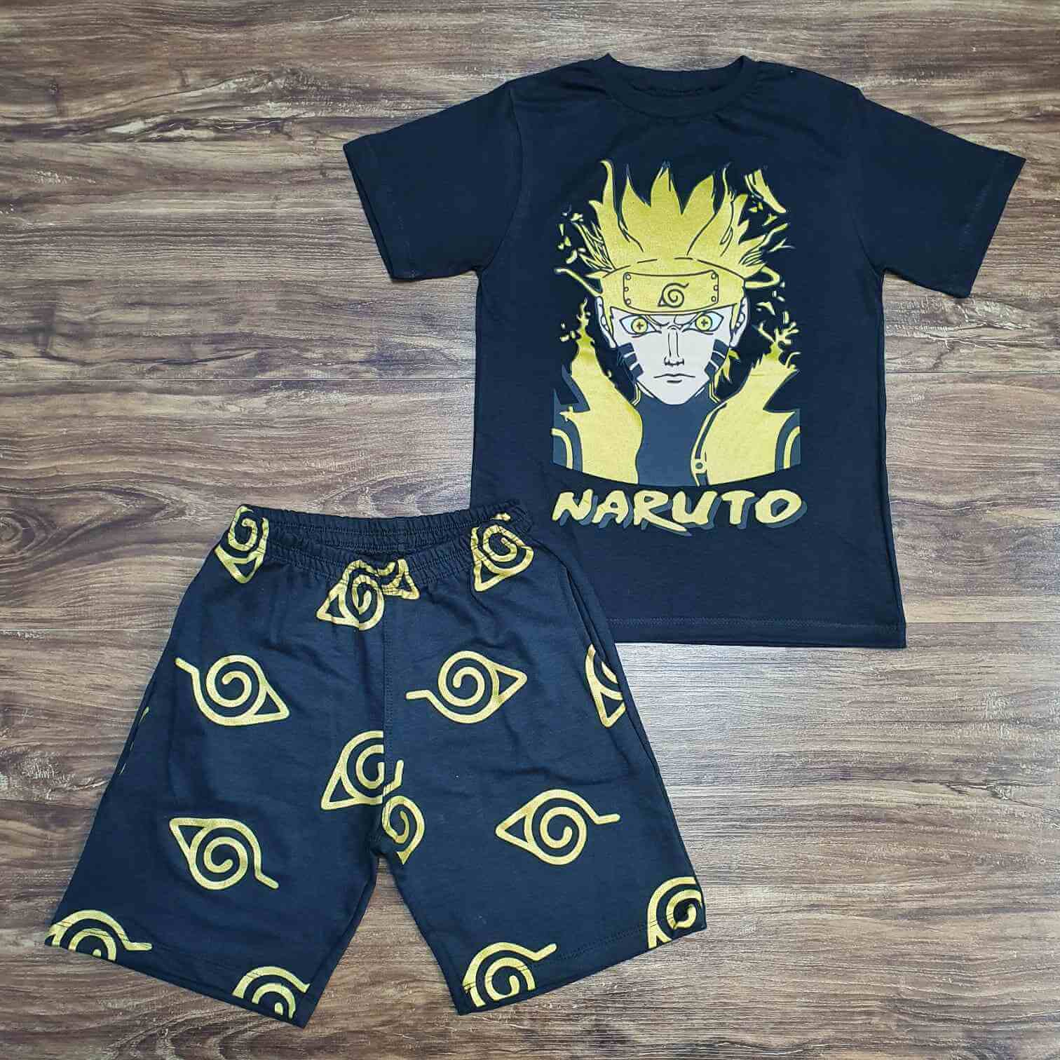 Camisa Naruto com Bermuda Infantil